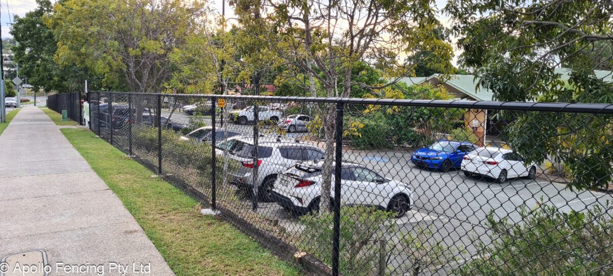 Commercial fencing for pedestrians installed by Apollo Fencing