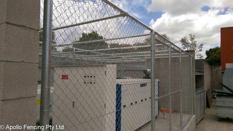 Commercial security cage installed on the gold coast to secure commercial equipment