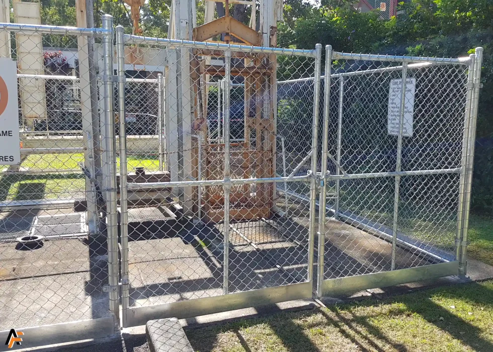 Security cages used for industrial sites to secure equipment.
