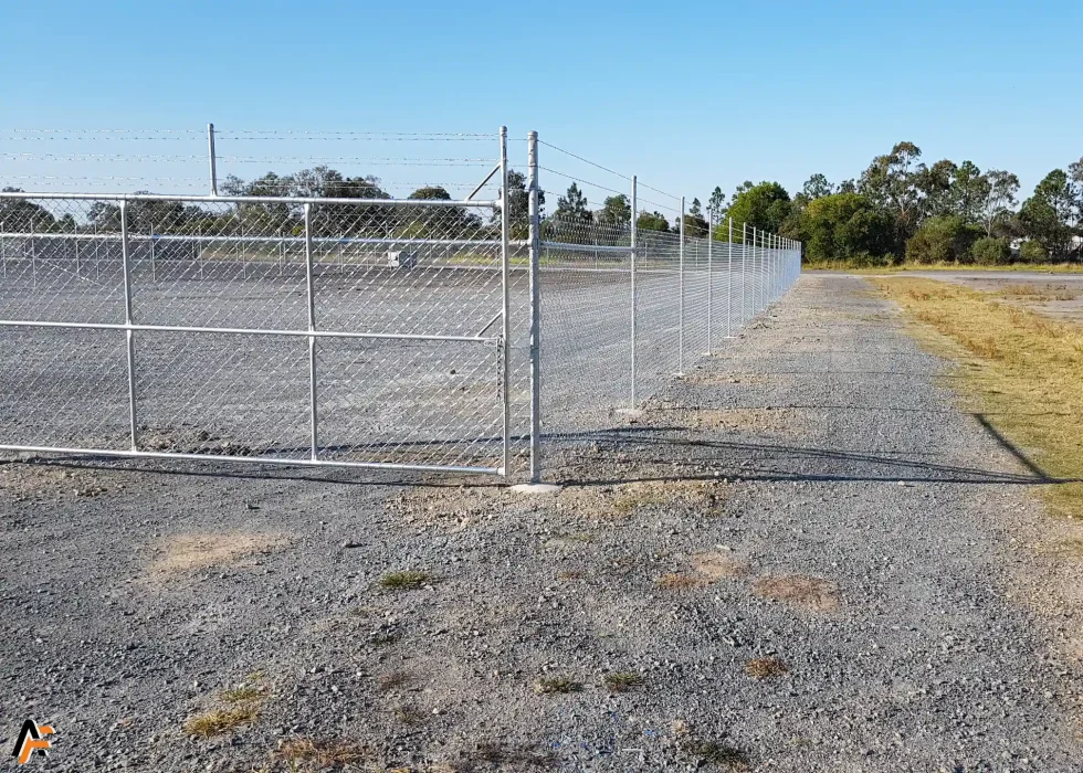 Hard stand fencing installed on the gold coast by Apollo Fencing